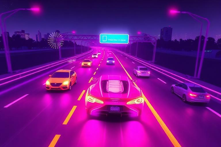 Car Racing — Dodge traffic at full speed