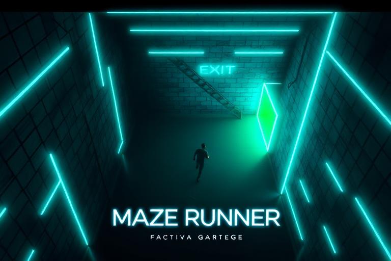 Maze Runner — Escape the neon labyrinth